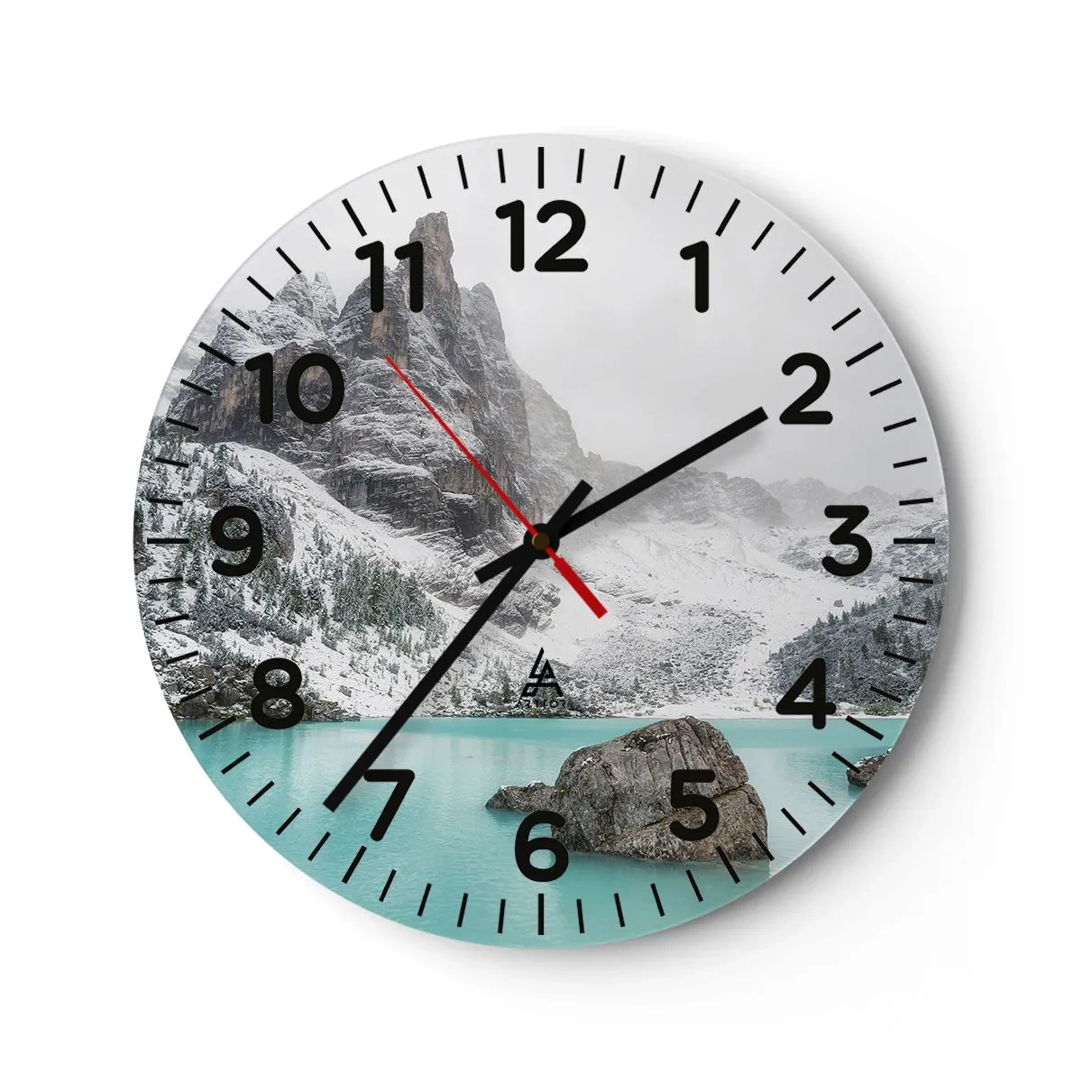 Wanduhr - Glasuhr - Auf der Hut - 30x30 cm