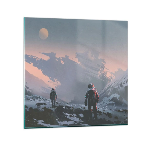 Glasbild - Bild auf glas - Unter einem unbekannten Stern - 60x60 cm