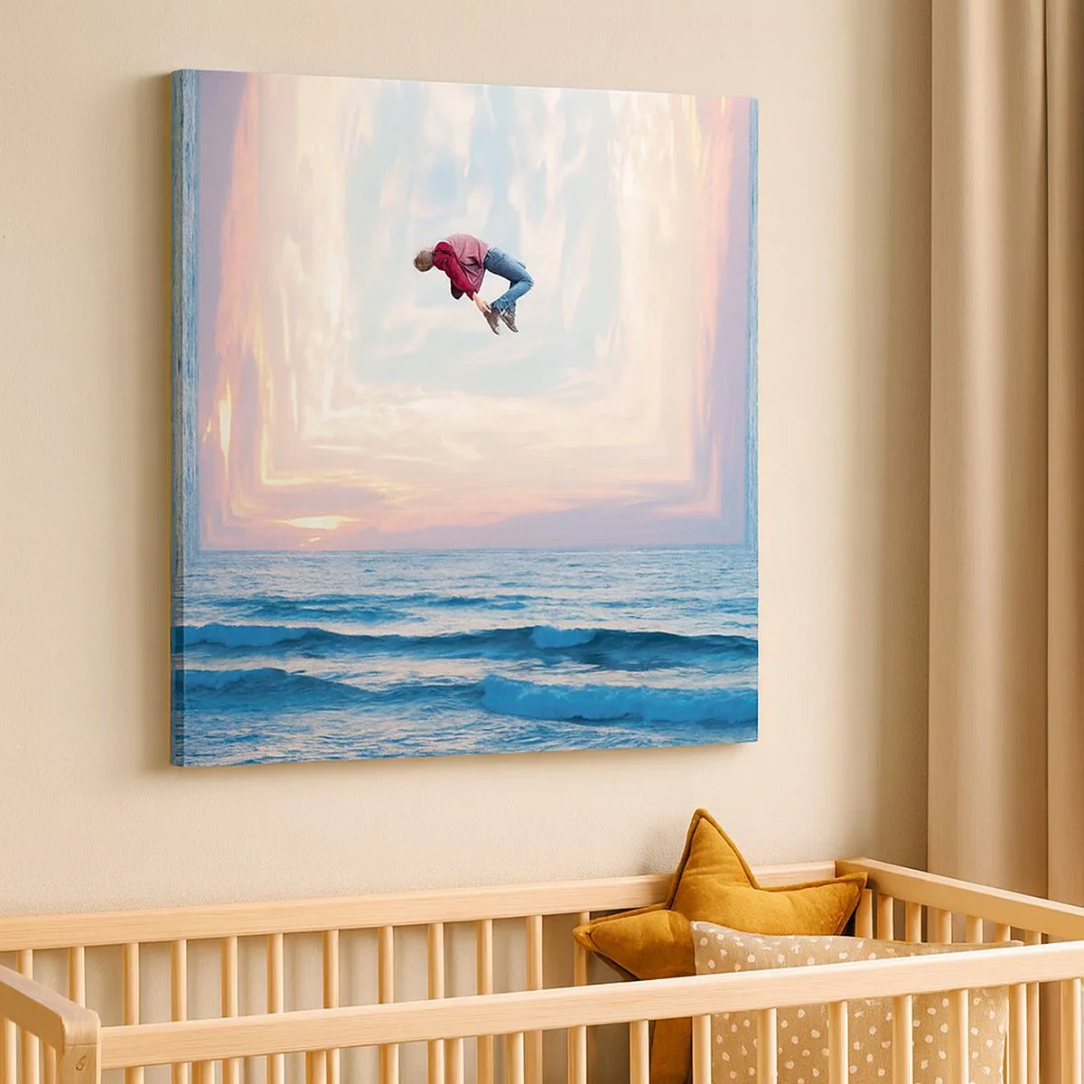 Bild auf Leinwand - Leinwandbild - In eine andere Dimension - 30x30 cm