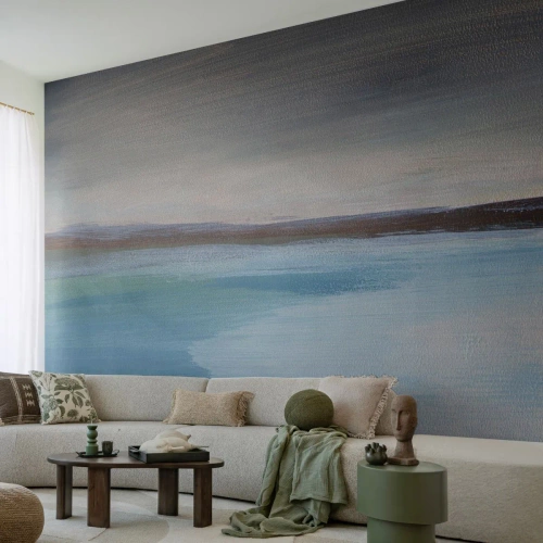 Fototapete Premium Sand - Horizontale Landschaft - Meer, Stück, Strand - 500x350 cm