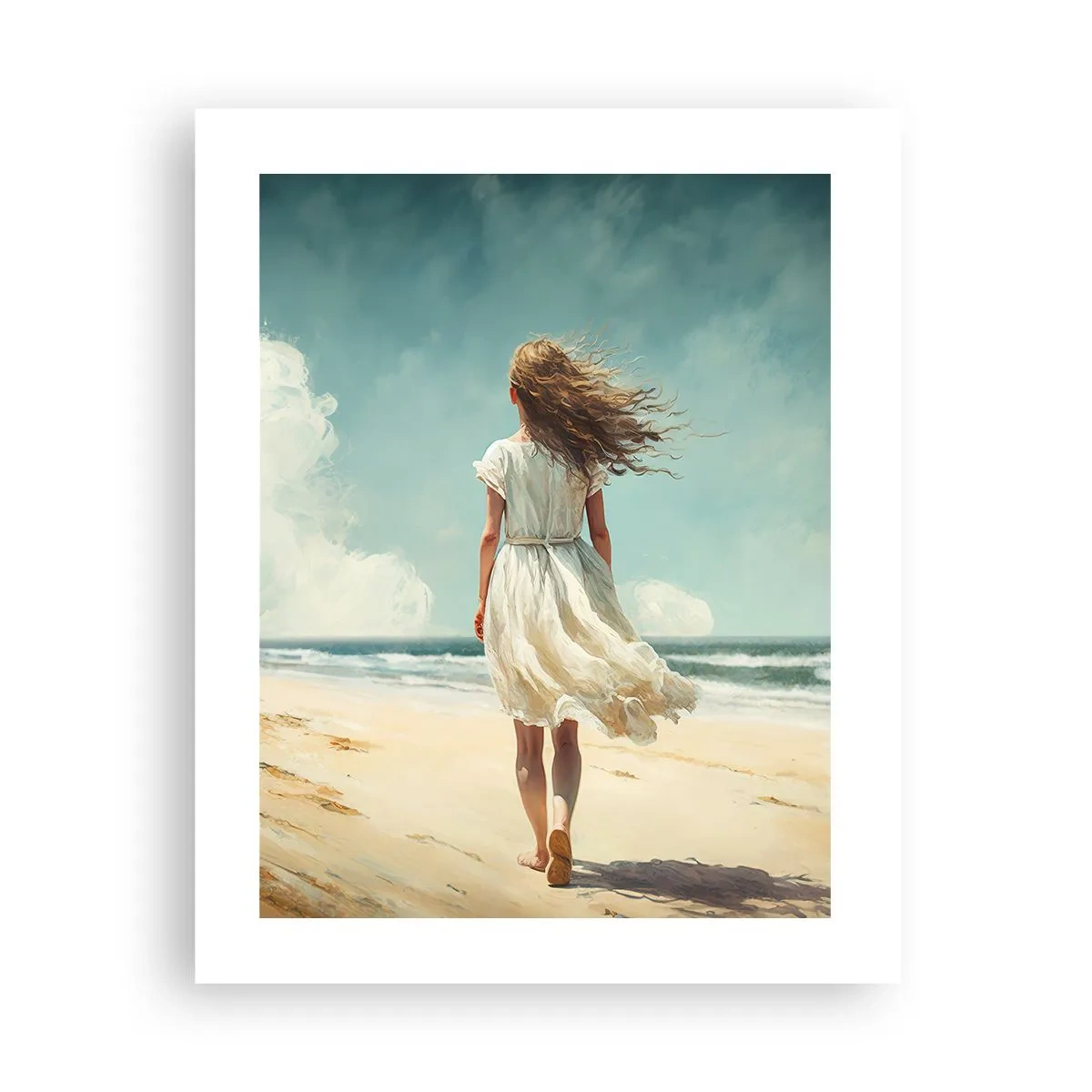 Poster - Der Sonne und dem Wind begegnen - 40x50 cm