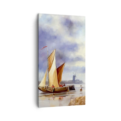 Bild auf Leinwand - Leinwandbild - Die Rückkehr der Seeleute - 45x80 cm