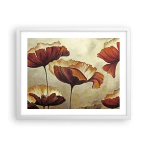 Poster in einem weißen Rahmen - Weideland - 50x40 cm