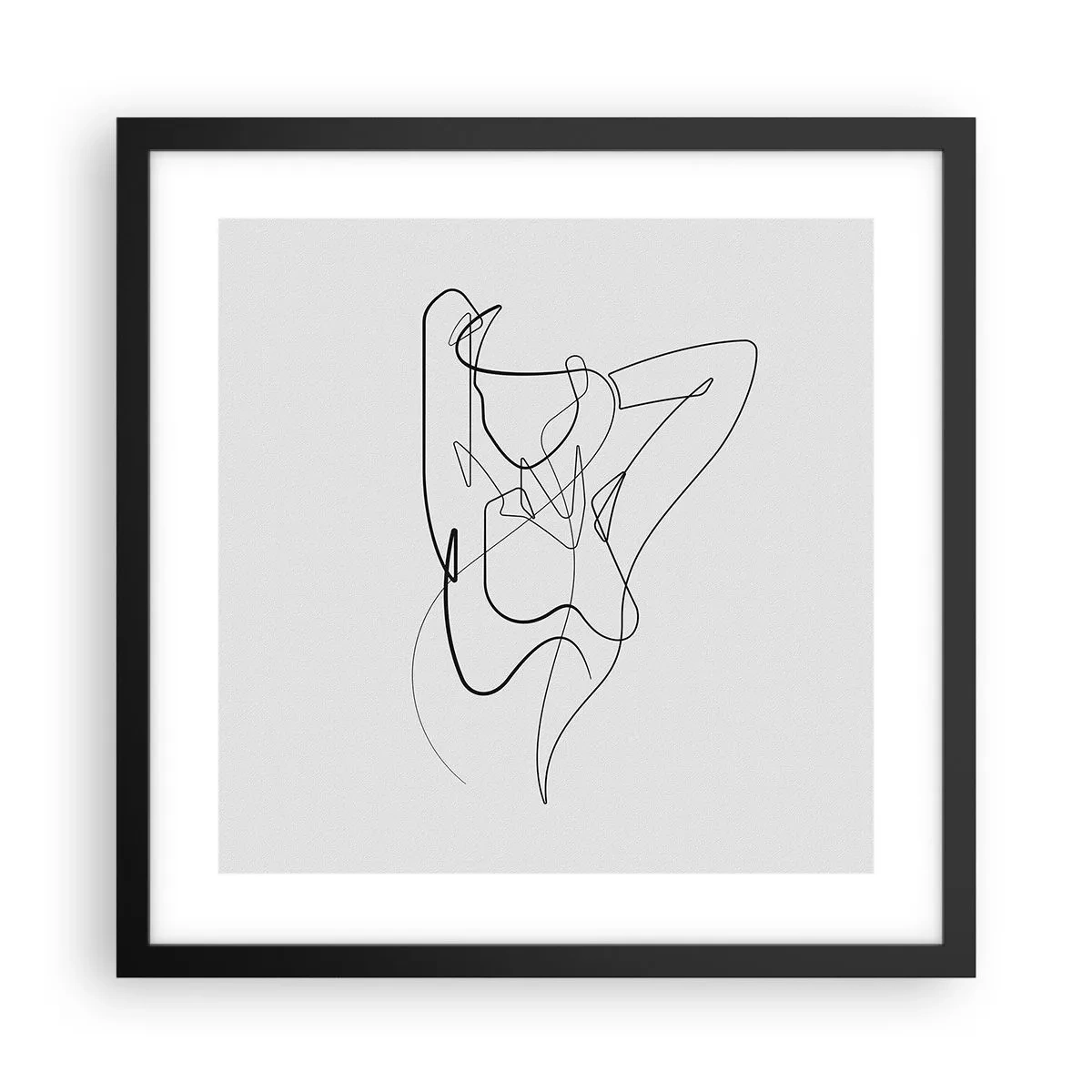 Poster in einem schwarzem Rahmen - So, wie du wirklich bist ... - 40x40 cm