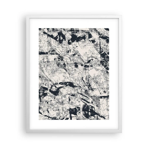 Poster in einem weißen Rahmen - Durchdringung der Gegensätze - 40x50 cm