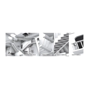 Fototapeten Muster Selbstklebend Deluxe Sticker - Die Paradoxien des Weltraums - Abstraktion, 3D, Die Architektur - 100x30 cm