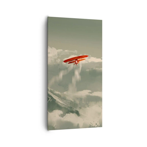 Bild auf Leinwand - Leinwandbild - Furchtloser Pionier - 65x120 cm