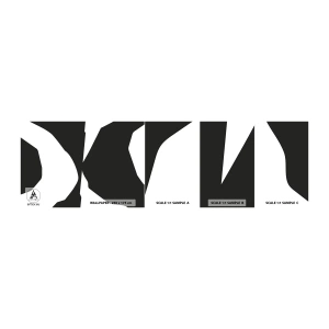 Fototapetenmuster Standard Eco - Positiv negativ - Schwarz und weiß, Abstraktion, Stück - 100x30 cm