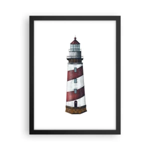 Poster in einem schwarzem Rahmen - Immer auf der Hut - 30x40 cm