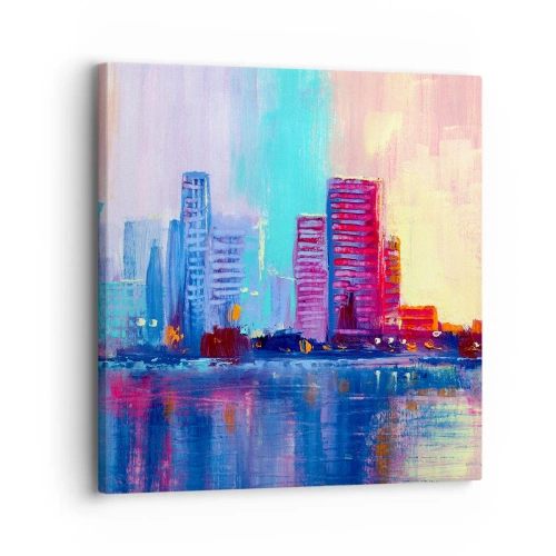 Bild auf Leinwand - Leinwandbild - In Farben getaucht - 30x30 cm