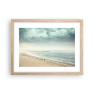 Poster in einem Rahmen aus heller Eiche - Auf der Suche nach Frieden - 40x30 cm