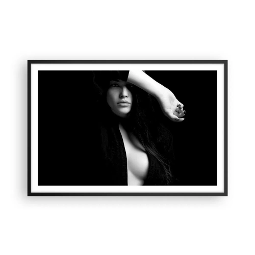 Poster in einem schwarzem Rahmen - Schule der Verführung - 91x61 cm