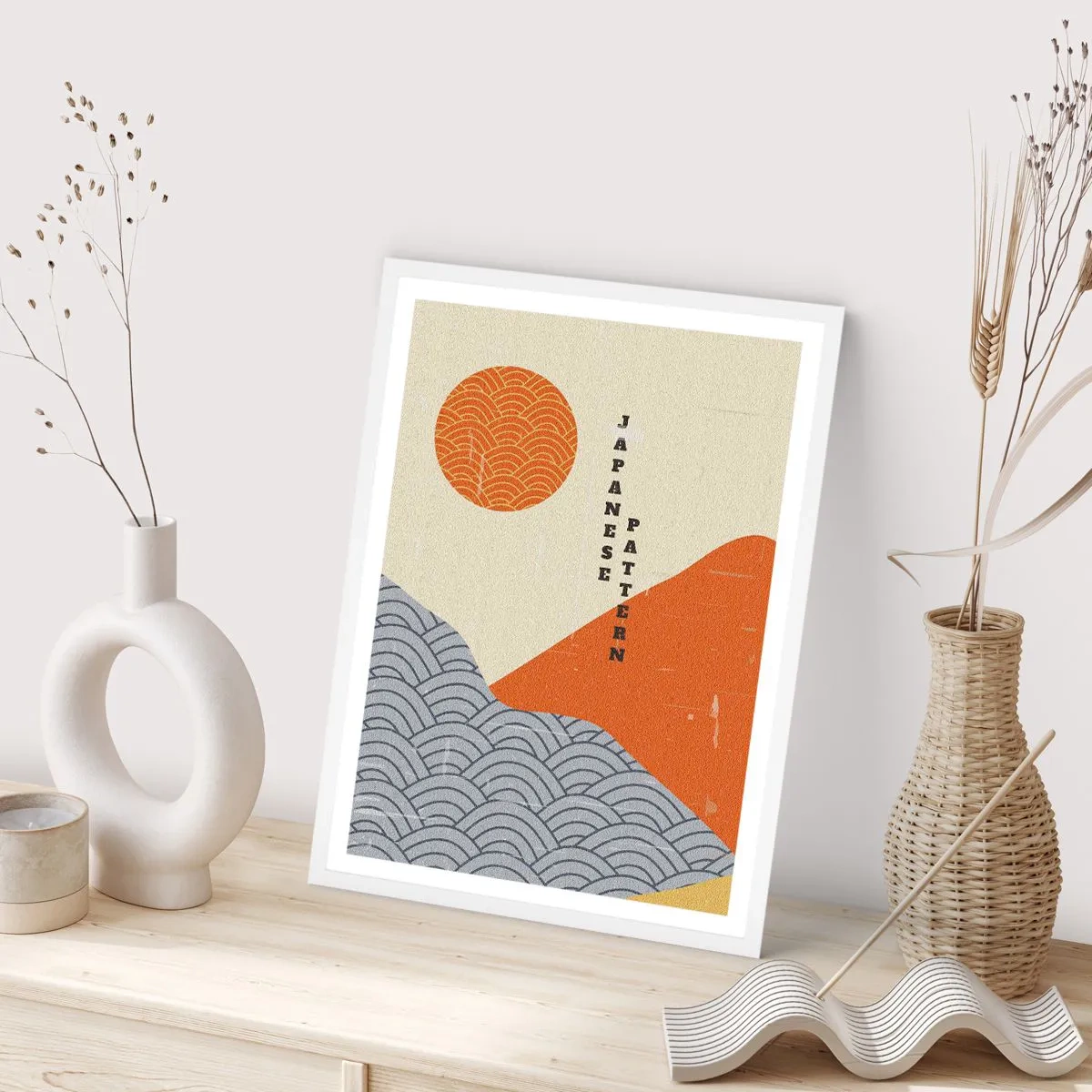 Poster in einem weißen Rahmen - Im japanischen Geist - 30x40 cm