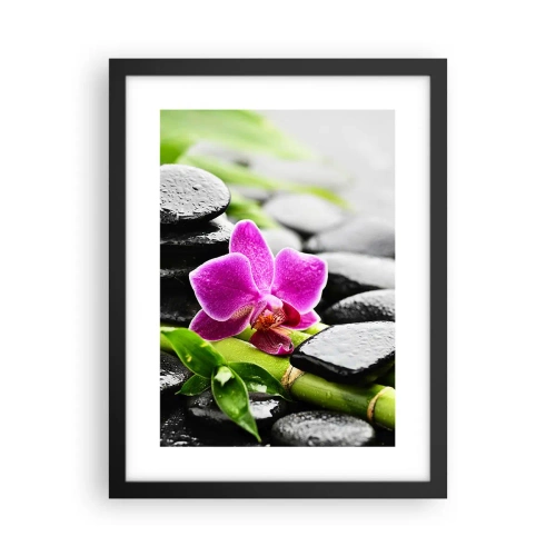 Poster in einem schwarzem Rahmen - In ruhiger Balance - 30x40 cm
