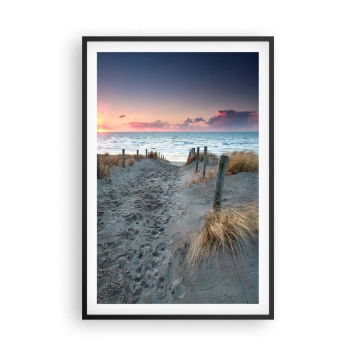 Poster in einem schwarzem Rahmen - Du hast einen Regenbogen aus strahlendem Licht verschüttet ... - 61x91 cm
