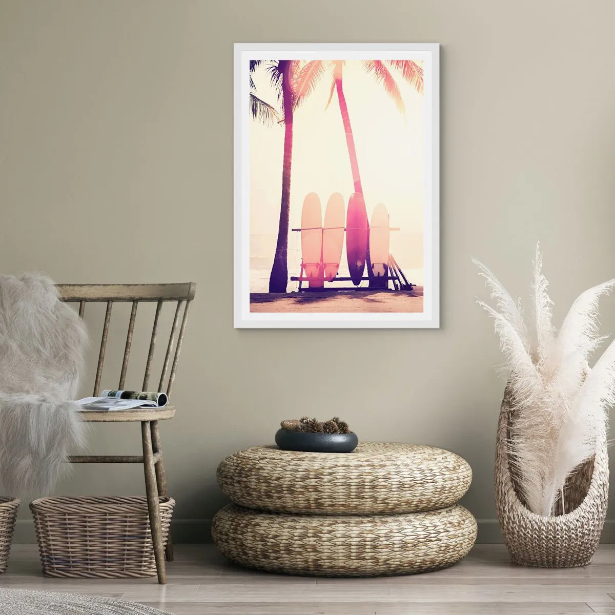 Poster in einem weißen Rahmen - Es wird ein toller Tag - 50x70 cm