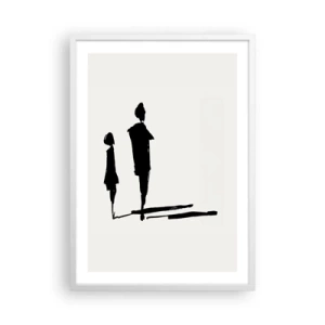 Poster in einem weißen Rahmen - Mit Sicherheit zusammen? - 50x70 cm