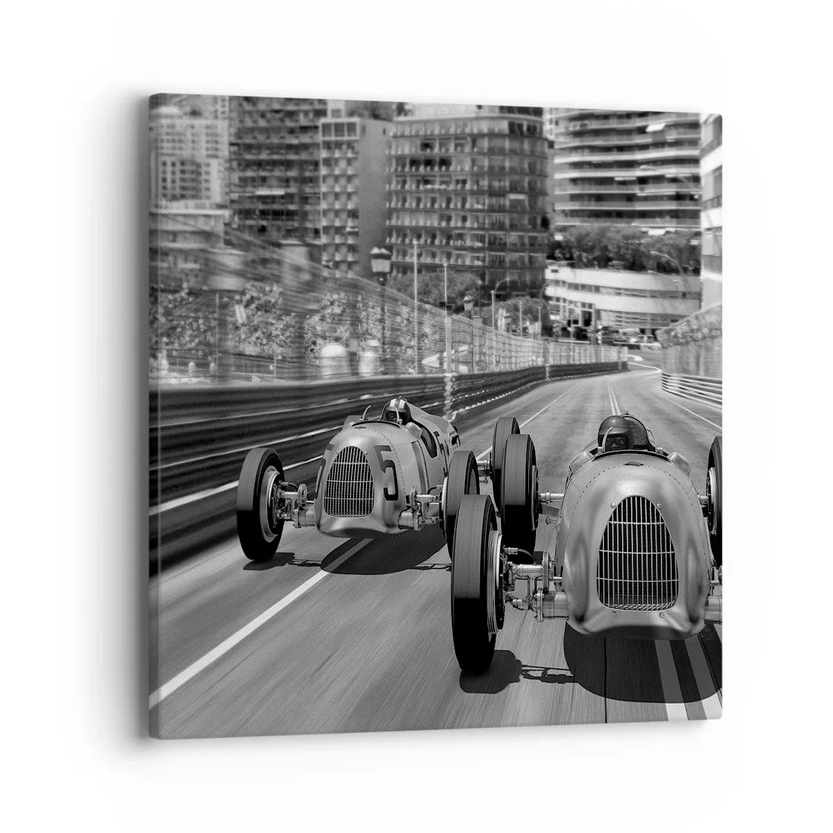 Bild auf Leinwand - Leinwandbild - Vor langer Zeit in Monte Carlo - 40x40 cm