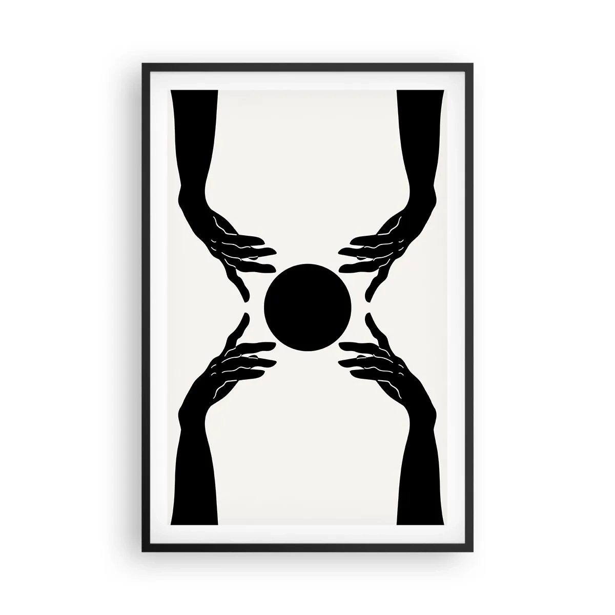 Poster in einem schwarzem Rahmen - Geheimes Zeichen - 61x91 cm