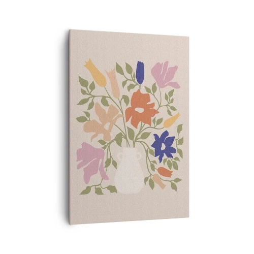 Bild auf Leinwand - Leinwandbild - Zartes Bouquet - 70x100 cm