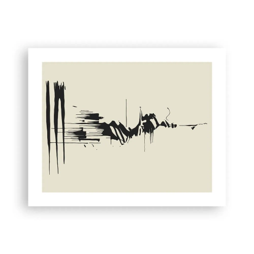 Poster - Hastige Abstraktion - 50x40 cm