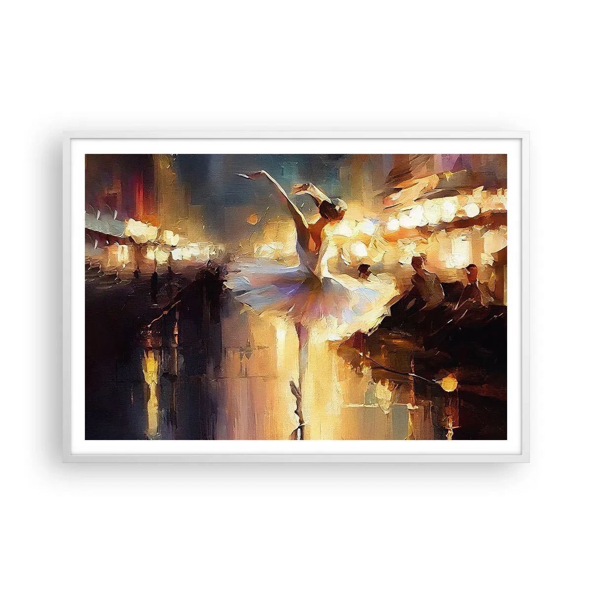 Poster in einem weißen Rahmen - Wunder auf der Straße - 100x70 cm