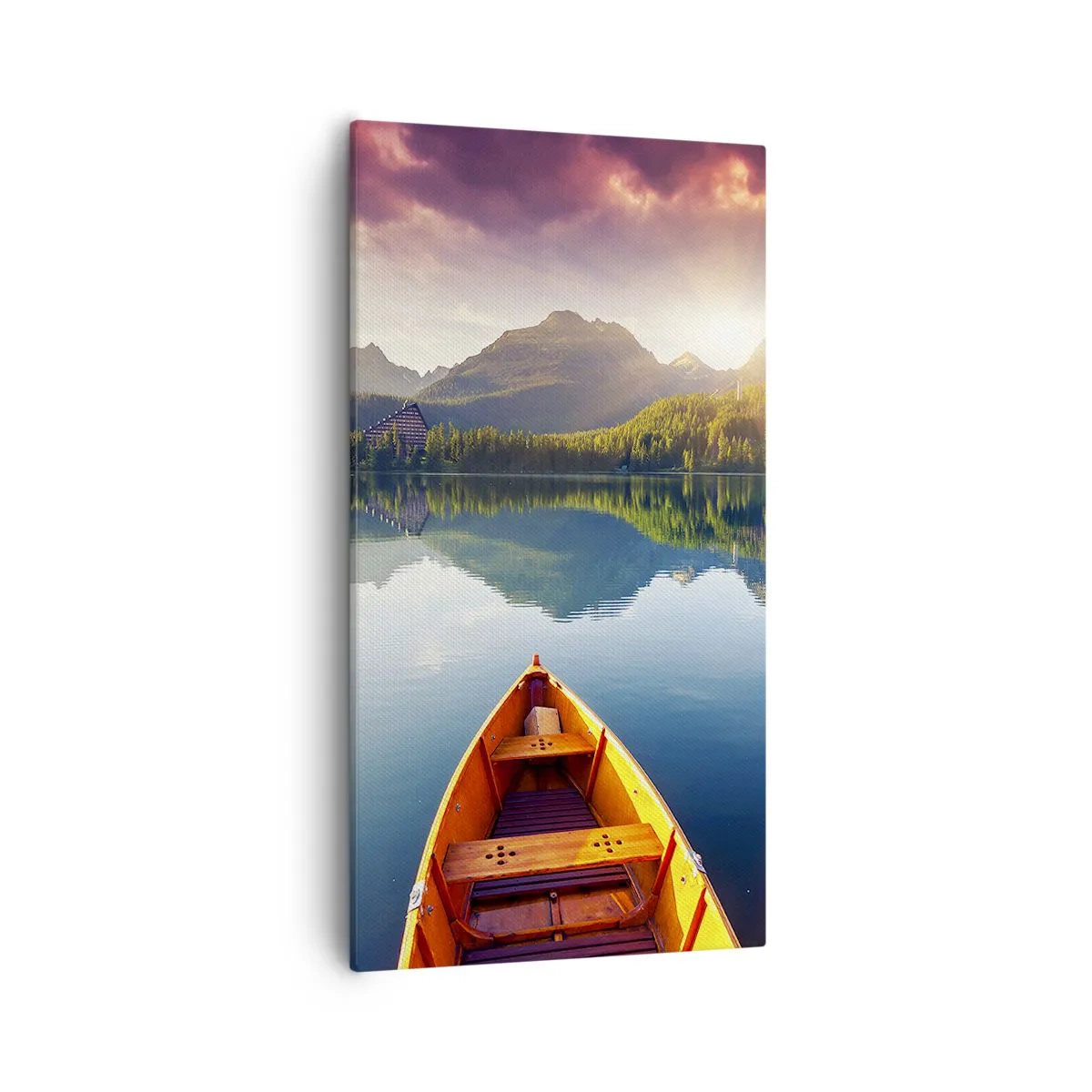 Bild auf Leinwand - Leinwandbild - Nichts gegen die Natur - 55x100 cm