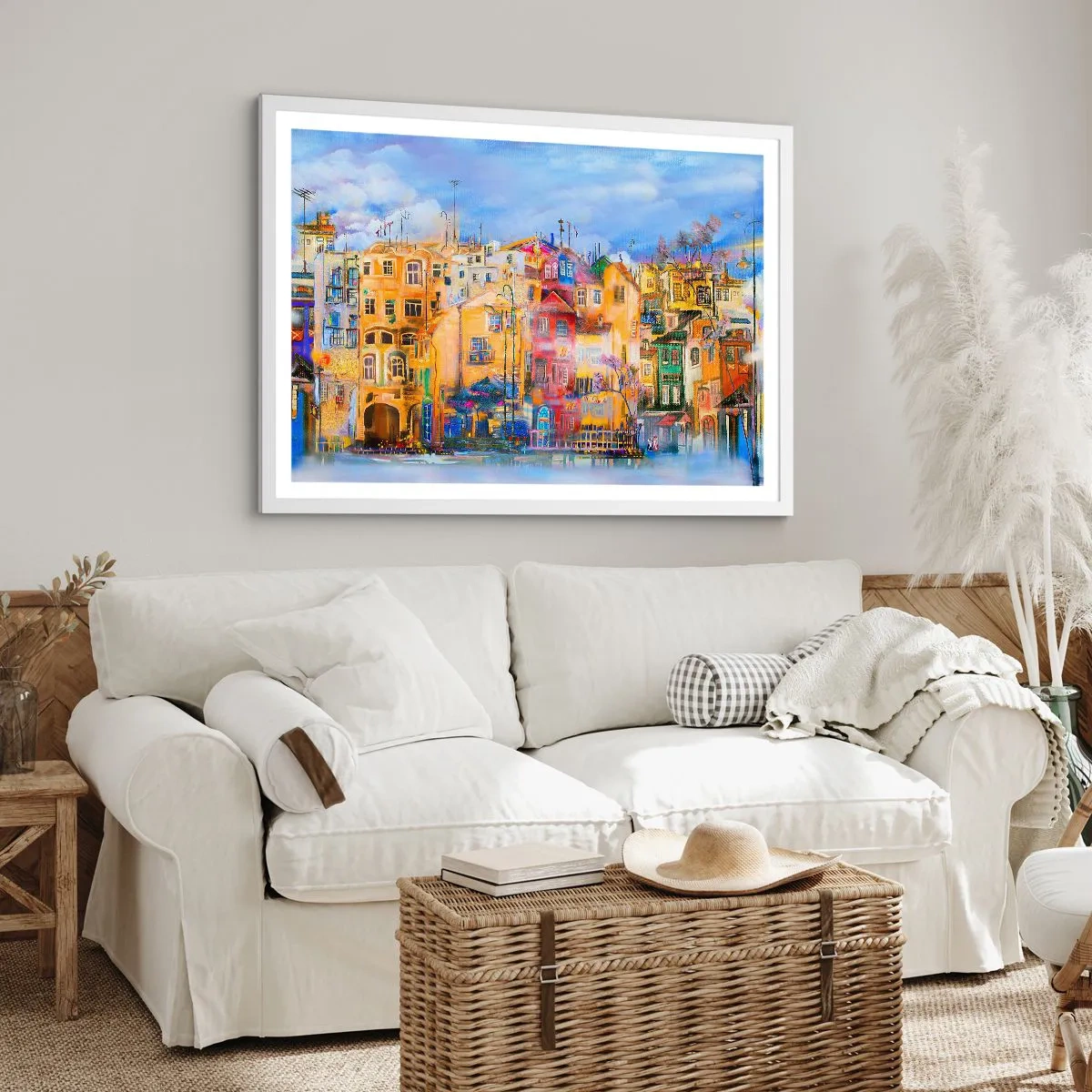 Poster in einem weißen Rahmen - Wir sind zusammen - 40x30 cm