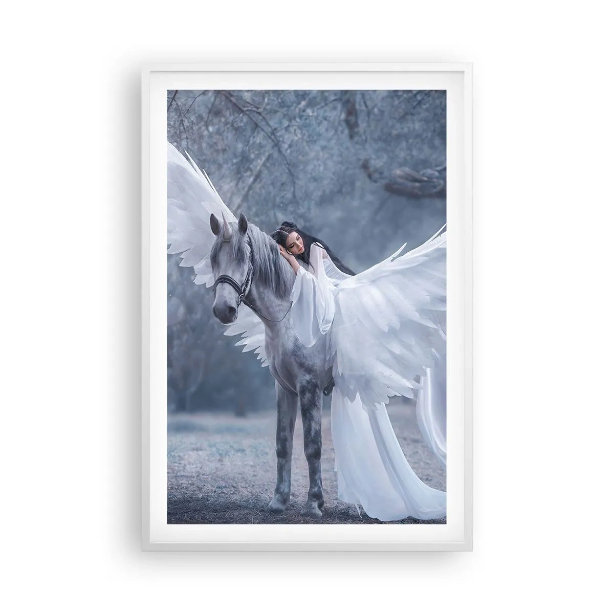 Poster in einem weißen Rahmen - Ein inspirierter Moment - 61x91 cm