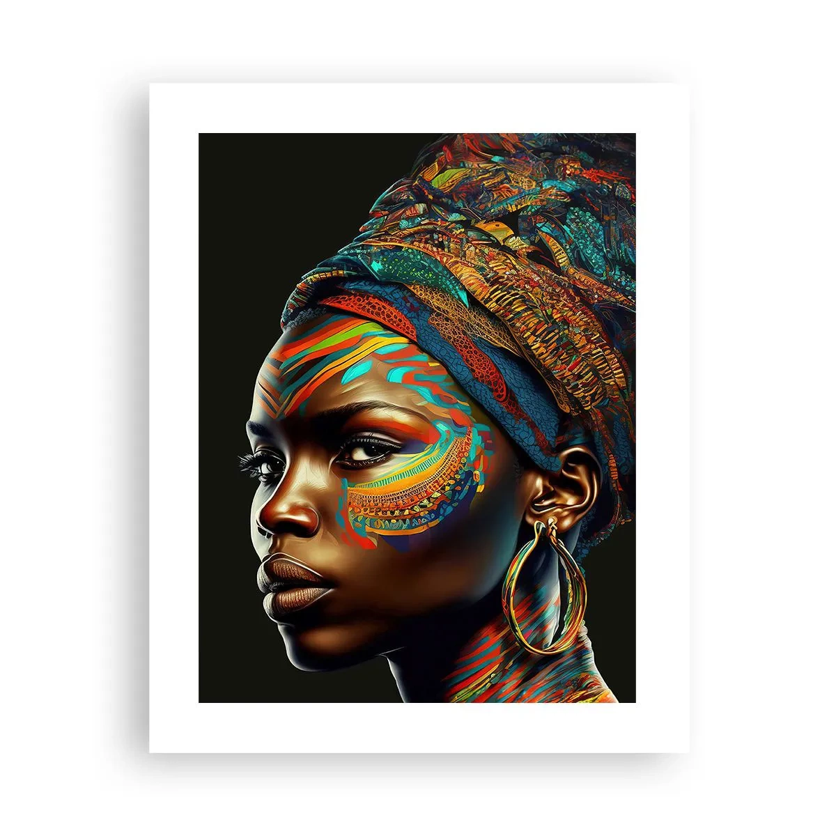 Poster - Afrikanische Königin - 40x50 cm
