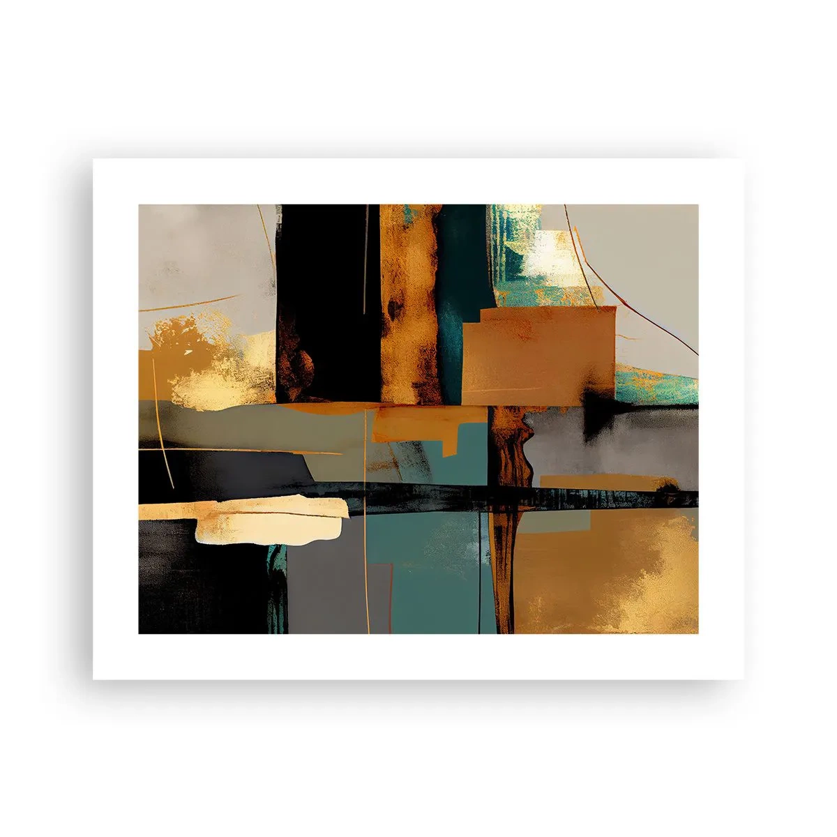 Poster - Abstraktion – Licht und Schatten - 50x40 cm