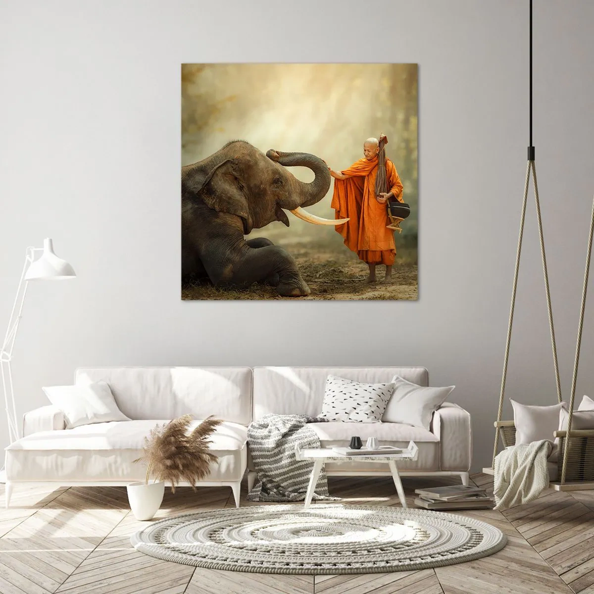 Bild auf Leinwand - Leinwandbild - Treffen unterwegs - 50x50 cm