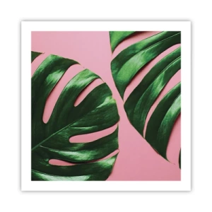 Poster - Rendezvous im Grünen - 60x60 cm