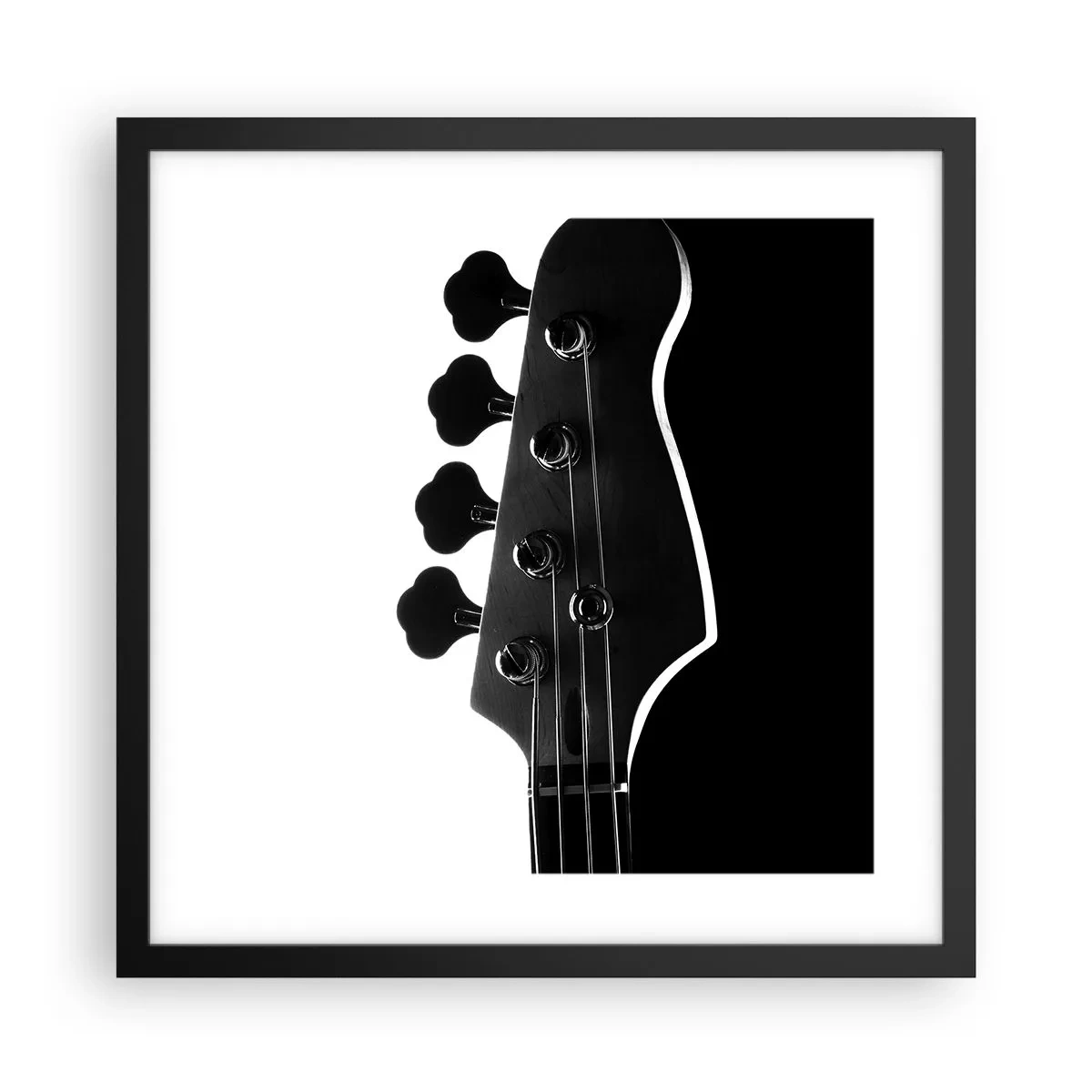 Poster in einem schwarzem Rahmen - Rockige Stille - 40x40 cm