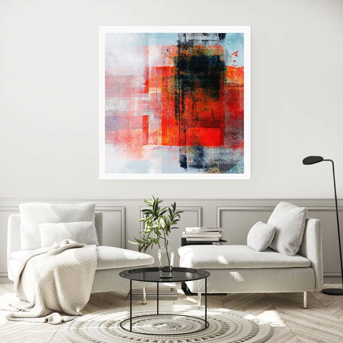 Poster - Komposition leuchtet - 50x50 cm