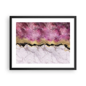 Poster in einem schwarzem Rahmen - An der Grenze - 50x40 cm