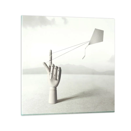 Glasbild - Bild auf glas - Kraftprobe - 50x50 cm