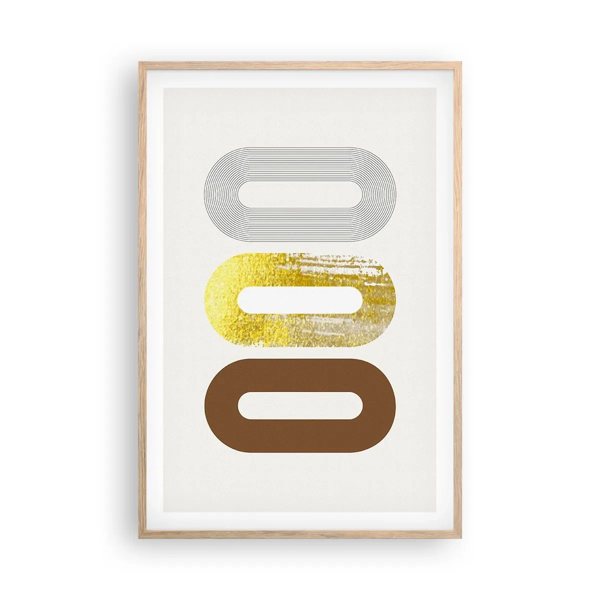 Poster in einem Rahmen aus heller Eiche - Oooh! - 61x91 cm