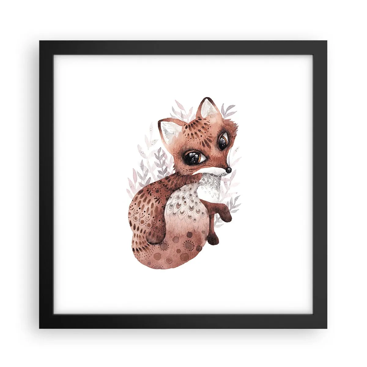 Poster in einem schwarzem Rahmen - Einfach lieben - 30x30 cm