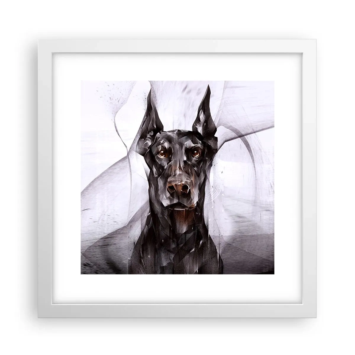 Poster in einem weißen Rahmen - Edelgeboren - 30x30 cm