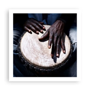 Poster - Lebe in deinem eigenen Rhythmus - 60x60 cm