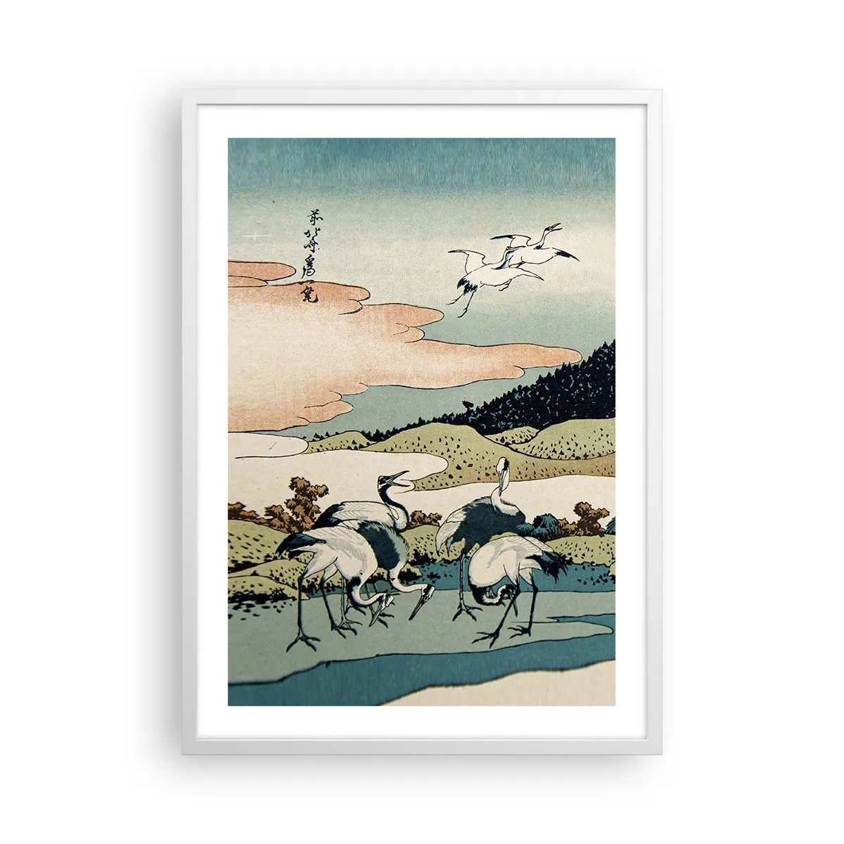 Poster in einem weißen Rahmen - Im japanischen Geist - 50x70 cm