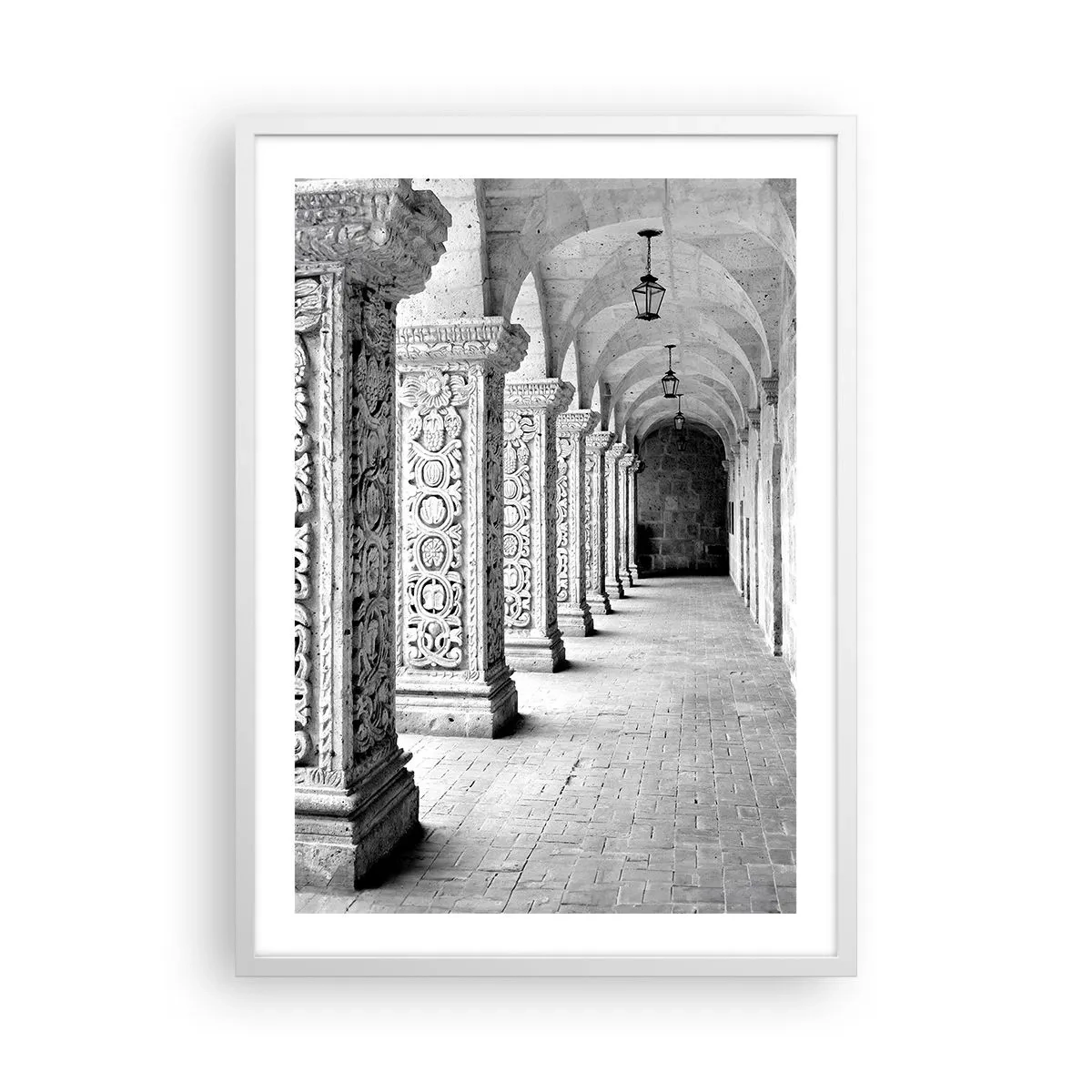 Poster in einem weißen Rahmen - Und wo geht’s hin...? - 50x70 cm