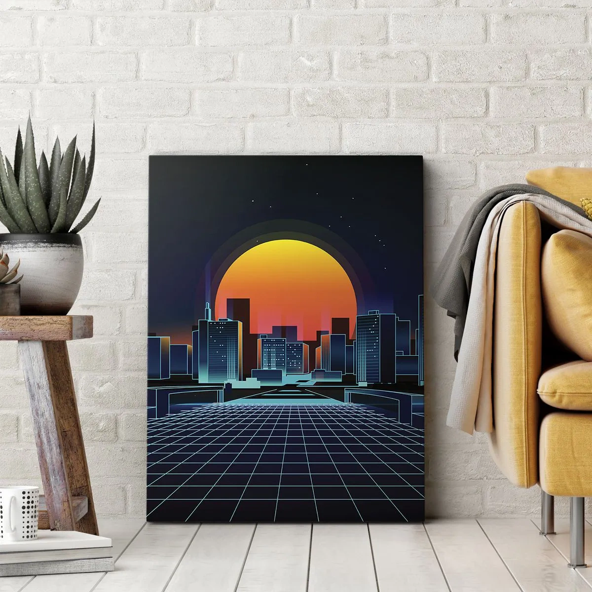 Bild auf Leinwand - Leinwandbild - Willst du immer noch zu Real gehen? - 45x80 cm