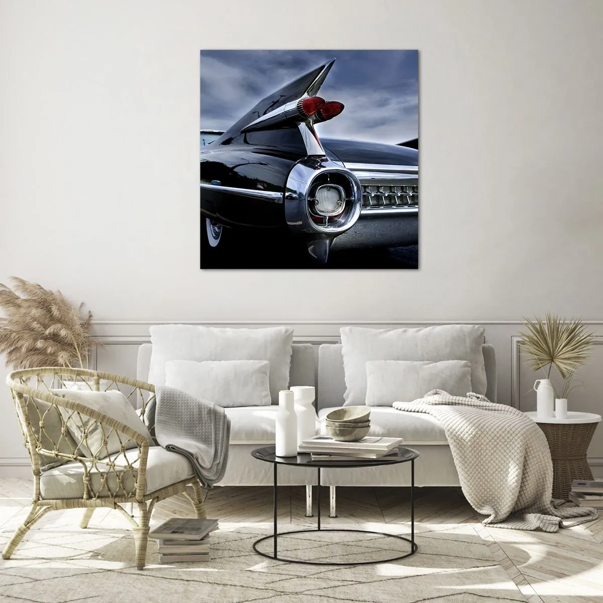 Glasbild - Bild auf glas - Deshalb ist es schön! - 60x60 cm