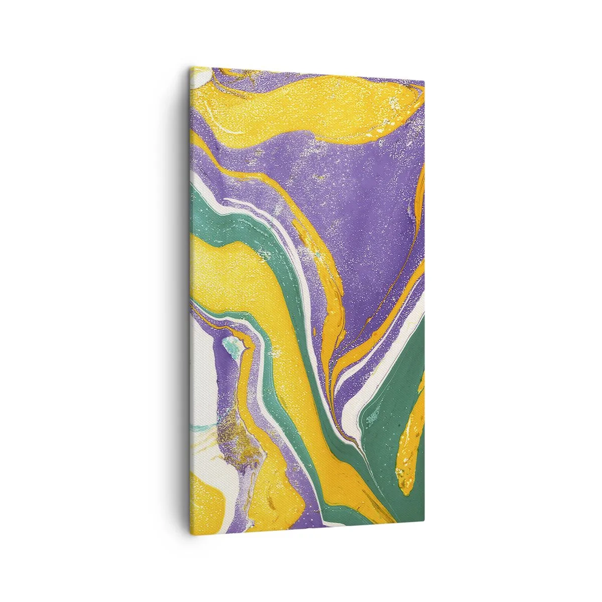 Bild auf Leinwand - Leinwandbild - Farbwellen - 45x80 cm