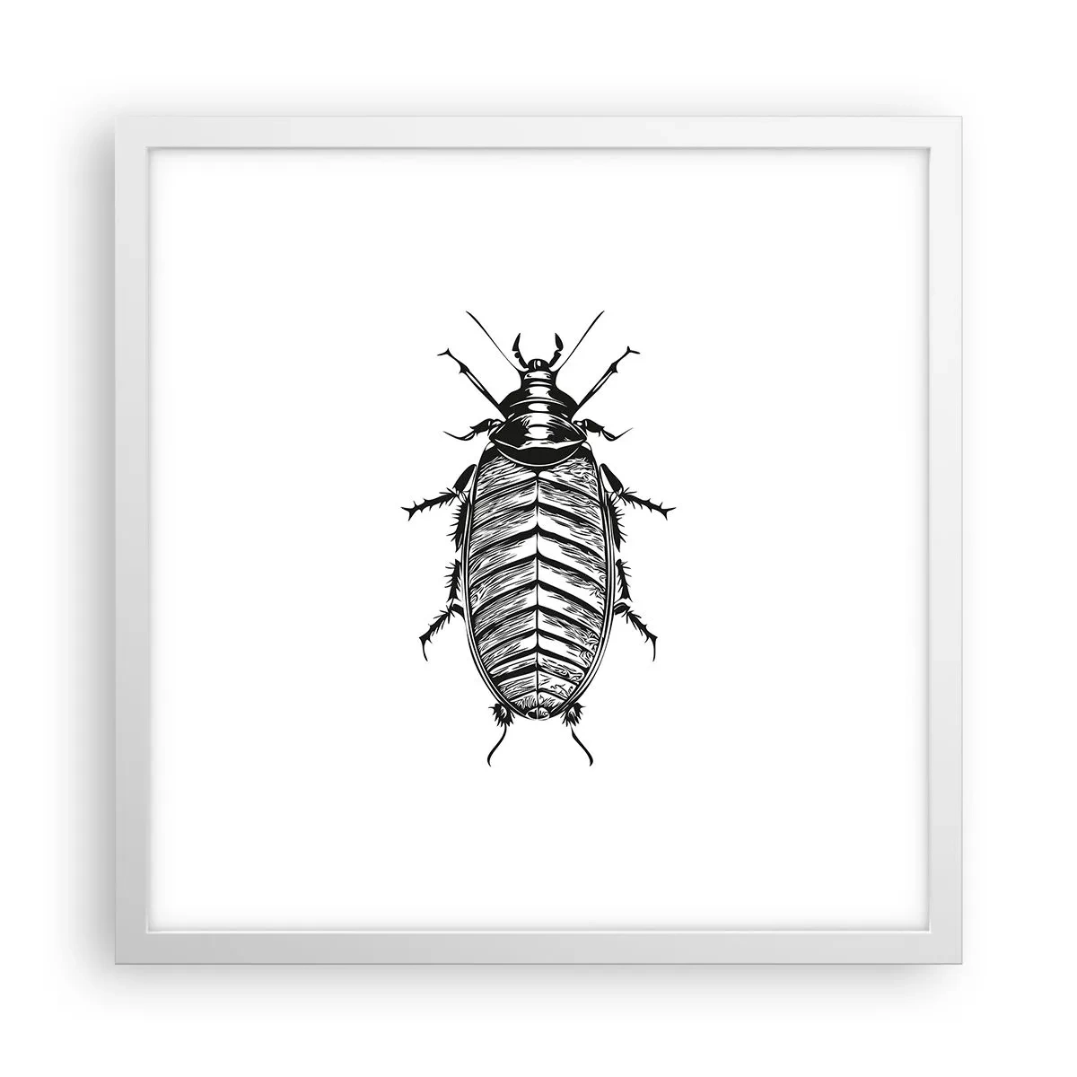 Poster in einem weißen Rahmen - Was für ein Exemplar! - 40x40 cm