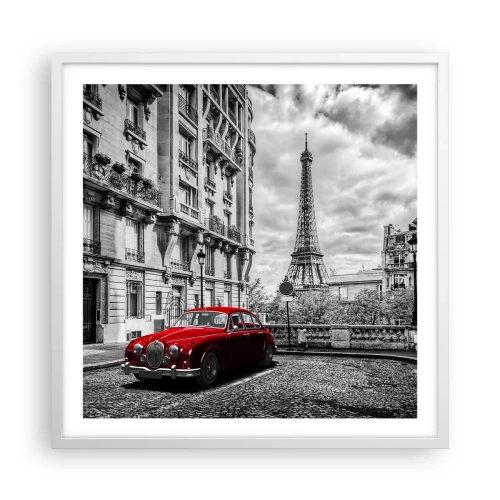 Poster in einem weißen Rahmen - Raubtier in der Stadt - 60x60 cm