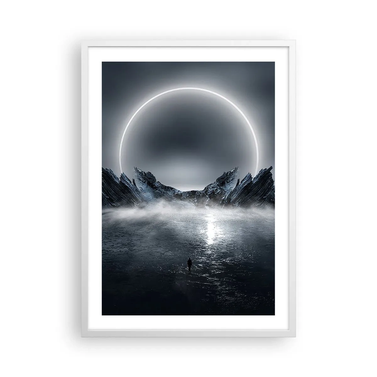 Poster in einem weißen Rahmen - Ende der Geschichte - 50x70 cm