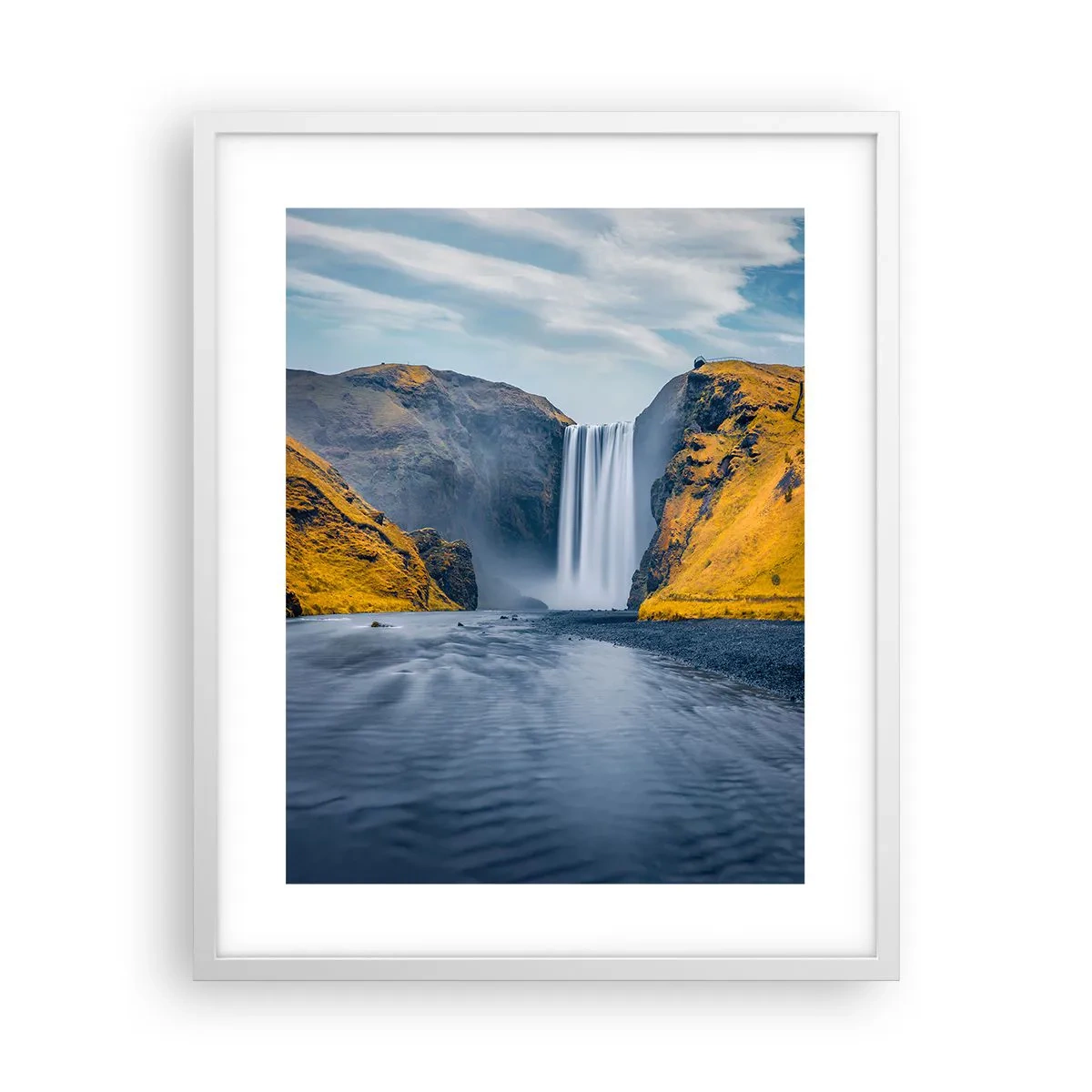 Poster in einem weißen Rahmen - Ewige Dauer, ewige Bewegung - 40x50 cm